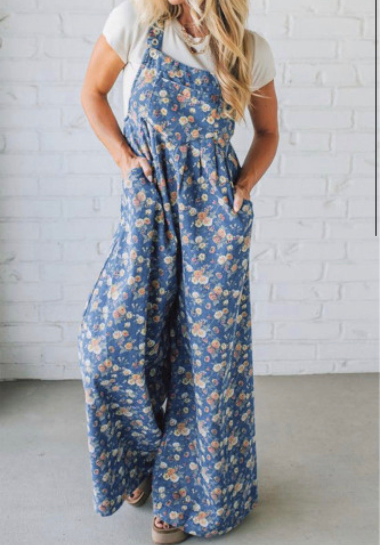 Bluebell Breeze Jean Romper