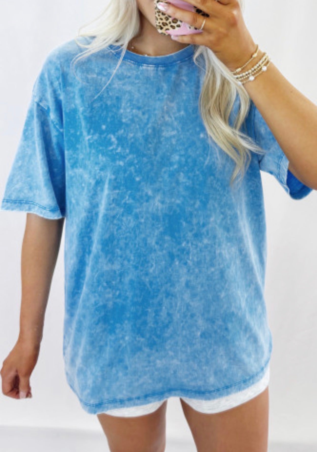 Blue Washed Darling Days Tee