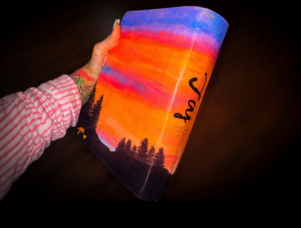 Custom Painted Bible